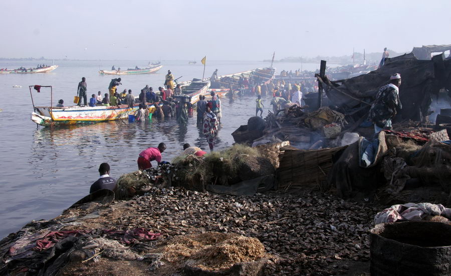 Guet Ndar, quartier des pêcheurs à Saint-Louis du Sénégal