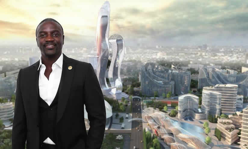 Le chantier d'Akon City est au point mort