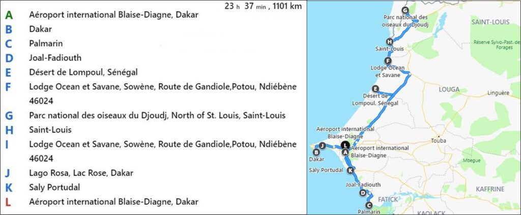 circuit classique du Sénégal